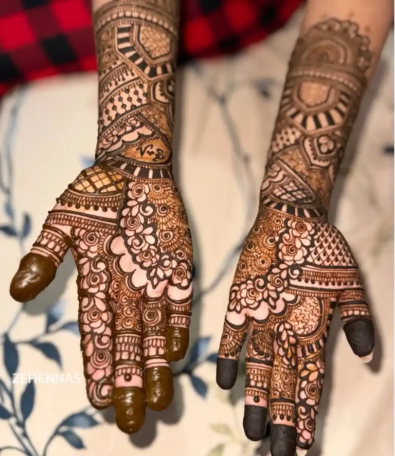 mehndi with bold intricate design